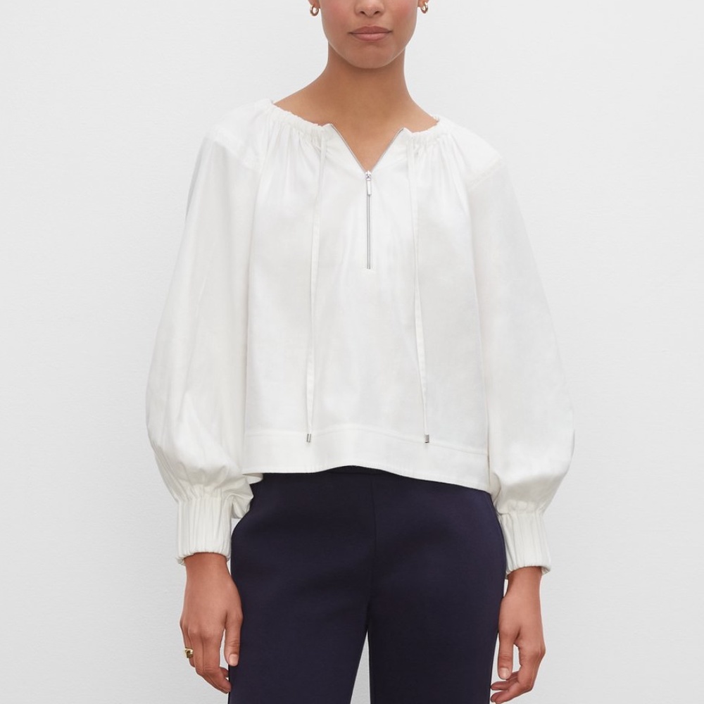 Zip Swing Top - New With Tags - NEVER WORN - White